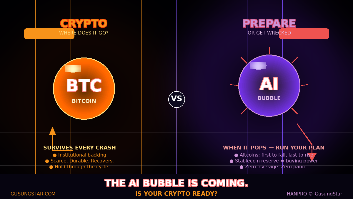 When the AI Bubble Pops โ Where Does Bitcoin Go and What Happens to Your Crypto?
